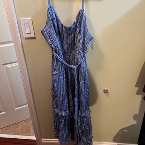 Spaghetti strap dress.